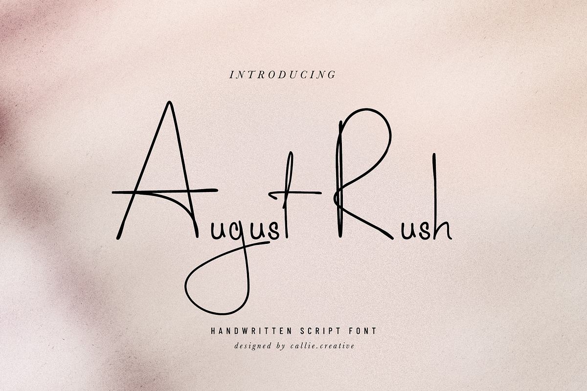 August Rush Script Font Free Download Free Download