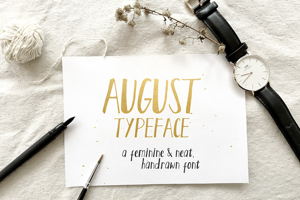 August Script Font Free Download