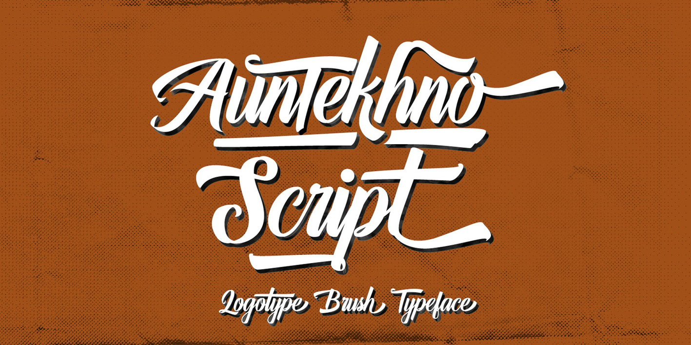 Auntekhno Script Font Free Download