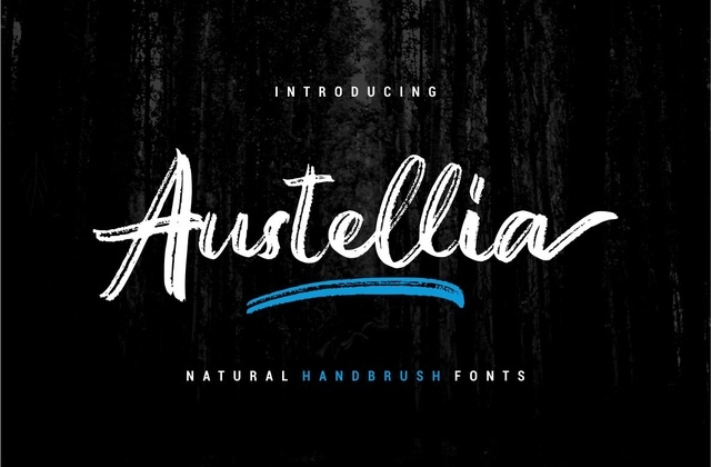 Austellia - Handbrush Font Free Download