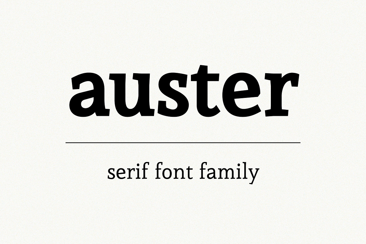 Auster - Font Family Free Download Free Download