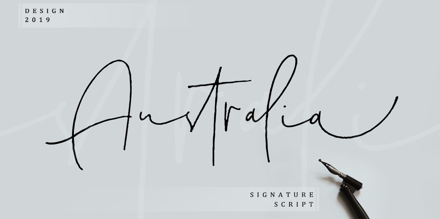 Australia Script Font Free Download