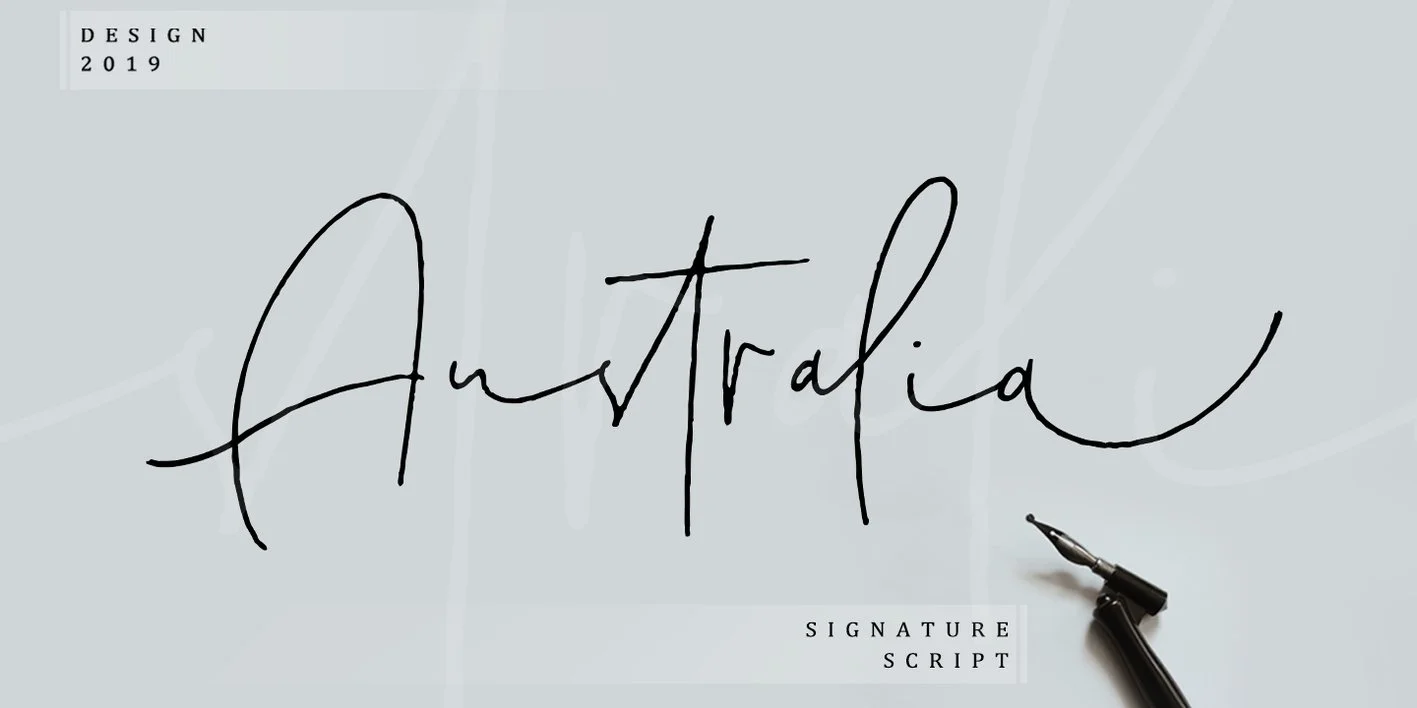 Australia Script Font