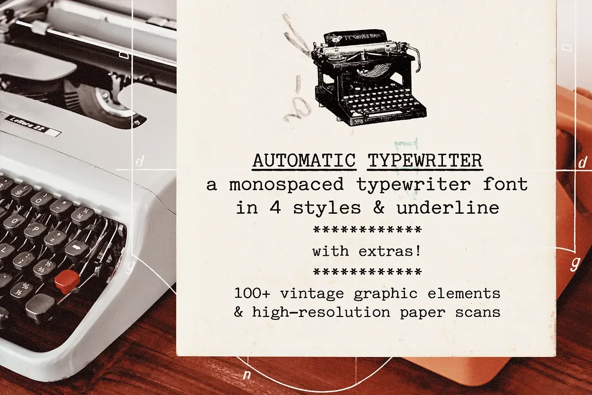 Automatic Typewriter Font and Extras Free Download Free Download