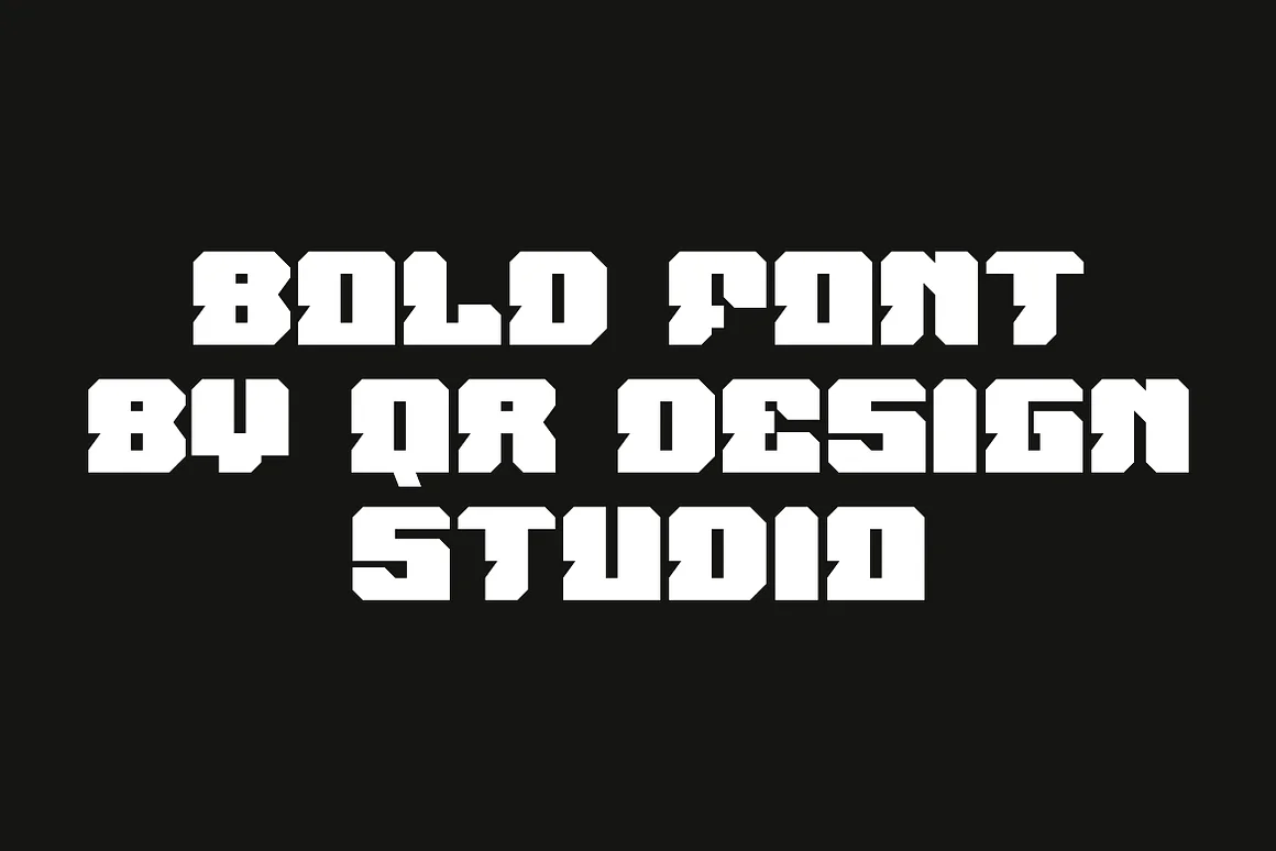 Biker Glova Blocky & Automobile Font