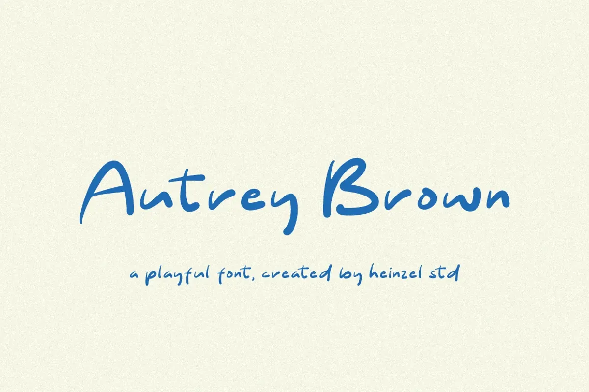 Autrey Brown Handwritten Font Free Download Free Download