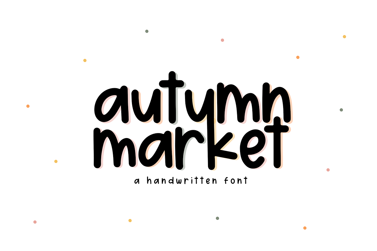 Autumn Market | Handwritten Font Free Download Free Download