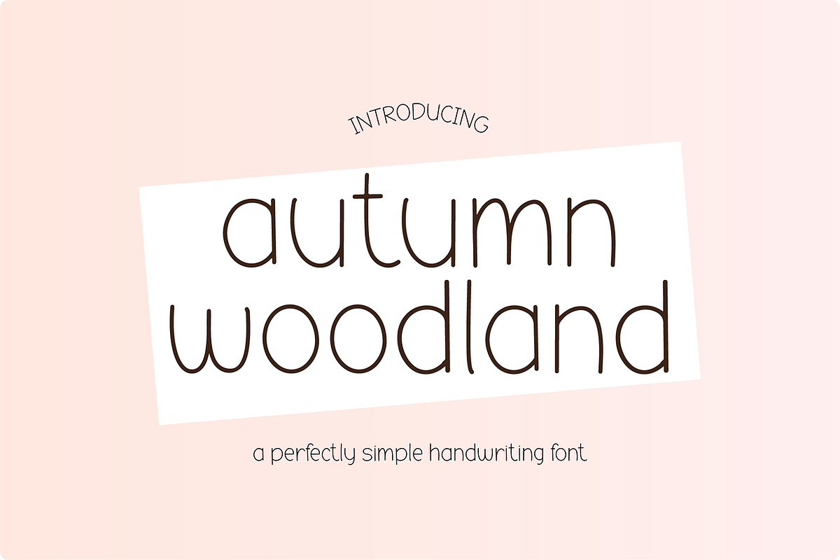 AUTUMN WOODLAND Skinny Handwriting Free Download Free Download