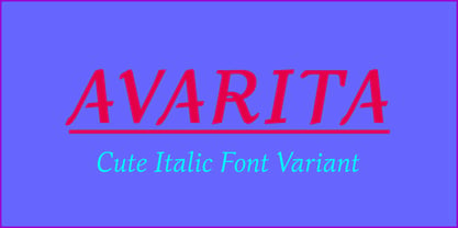 Avarita Font Free Download