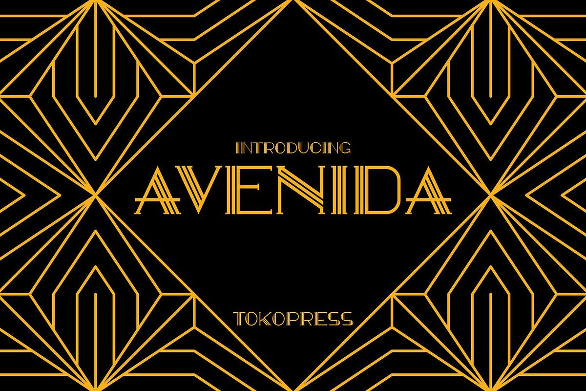 AVENIDA - Art Deco font Free Download Free Download