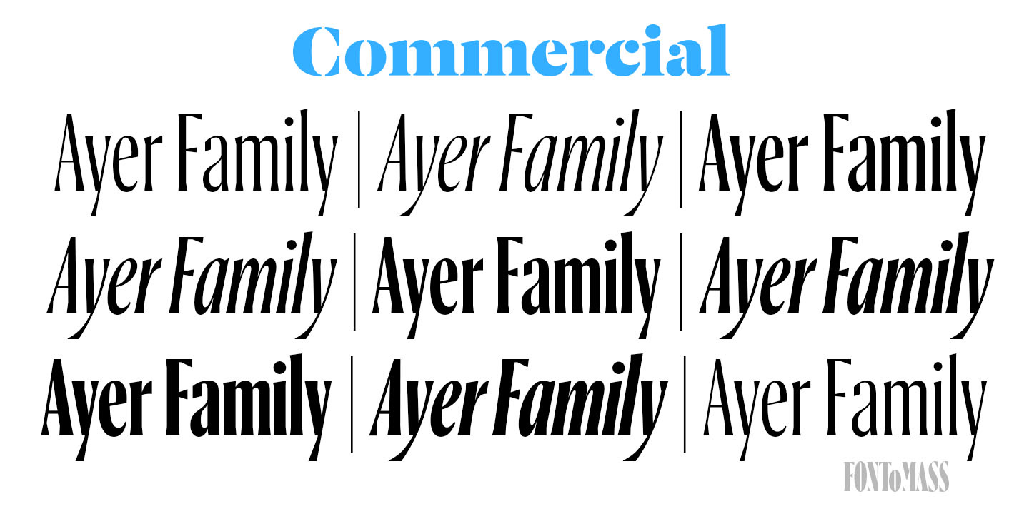 Ayer Font Families Collection Free Download