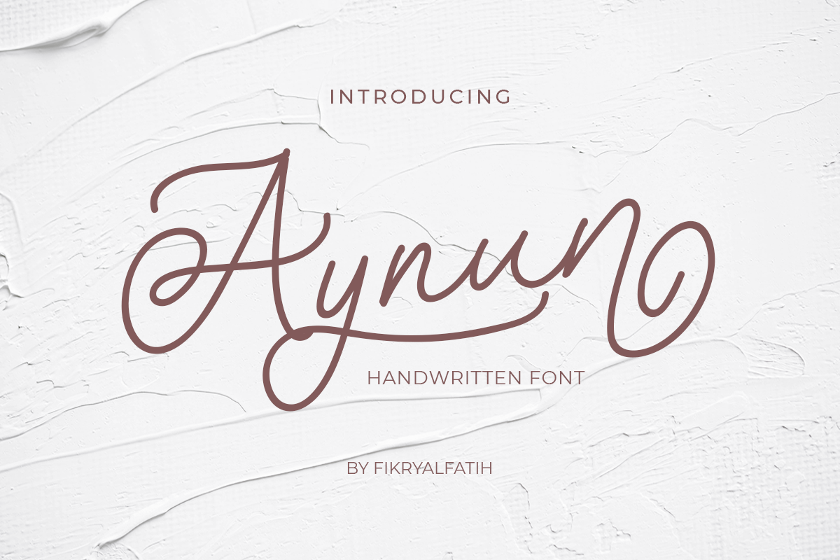 Aynun - Script Font Free Download Free Download