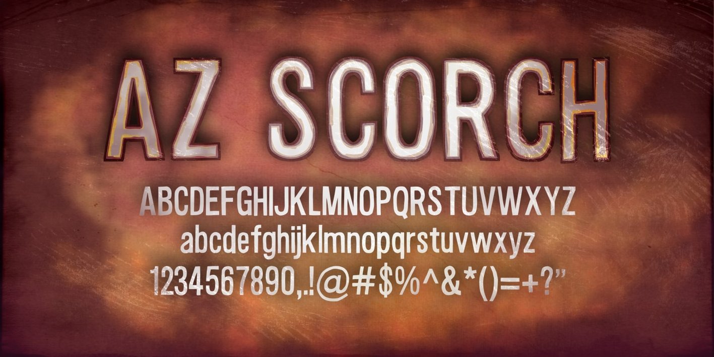 AZ Scorch Font Free Download