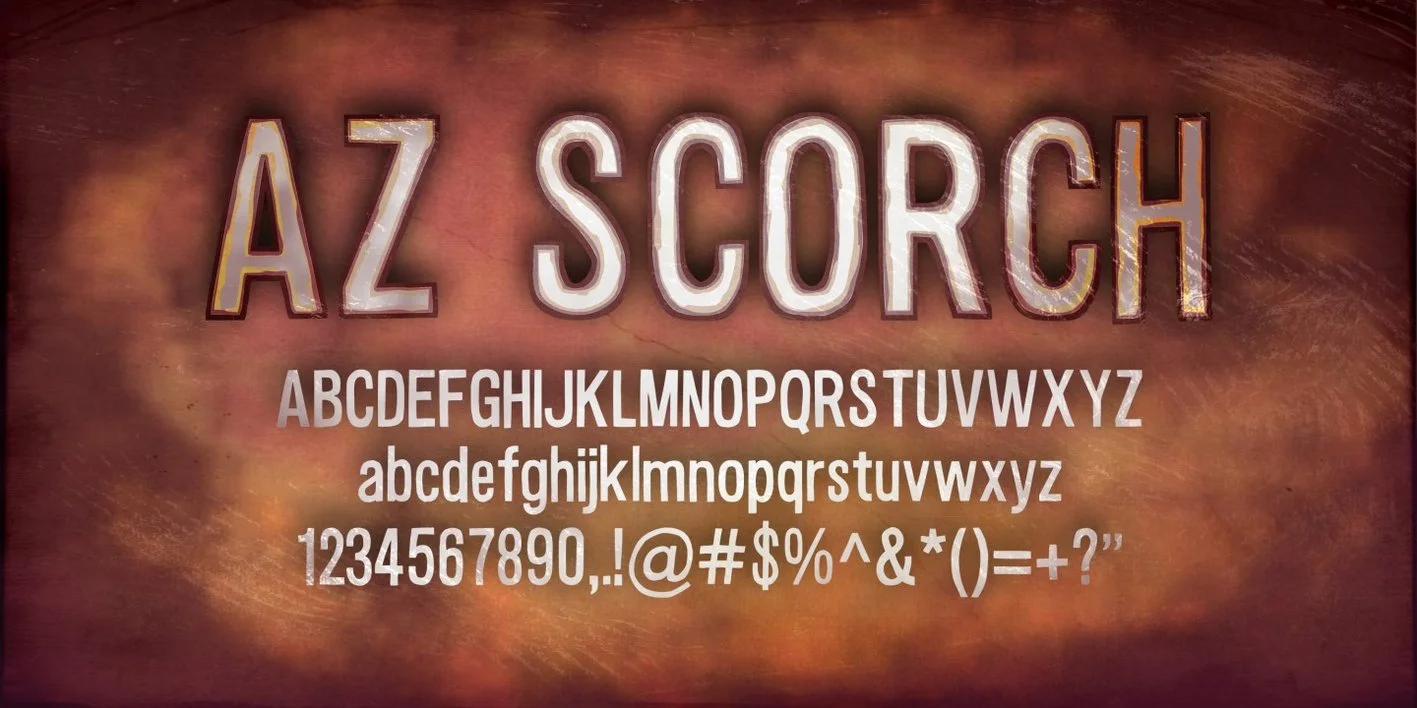 AZ Scorch Font