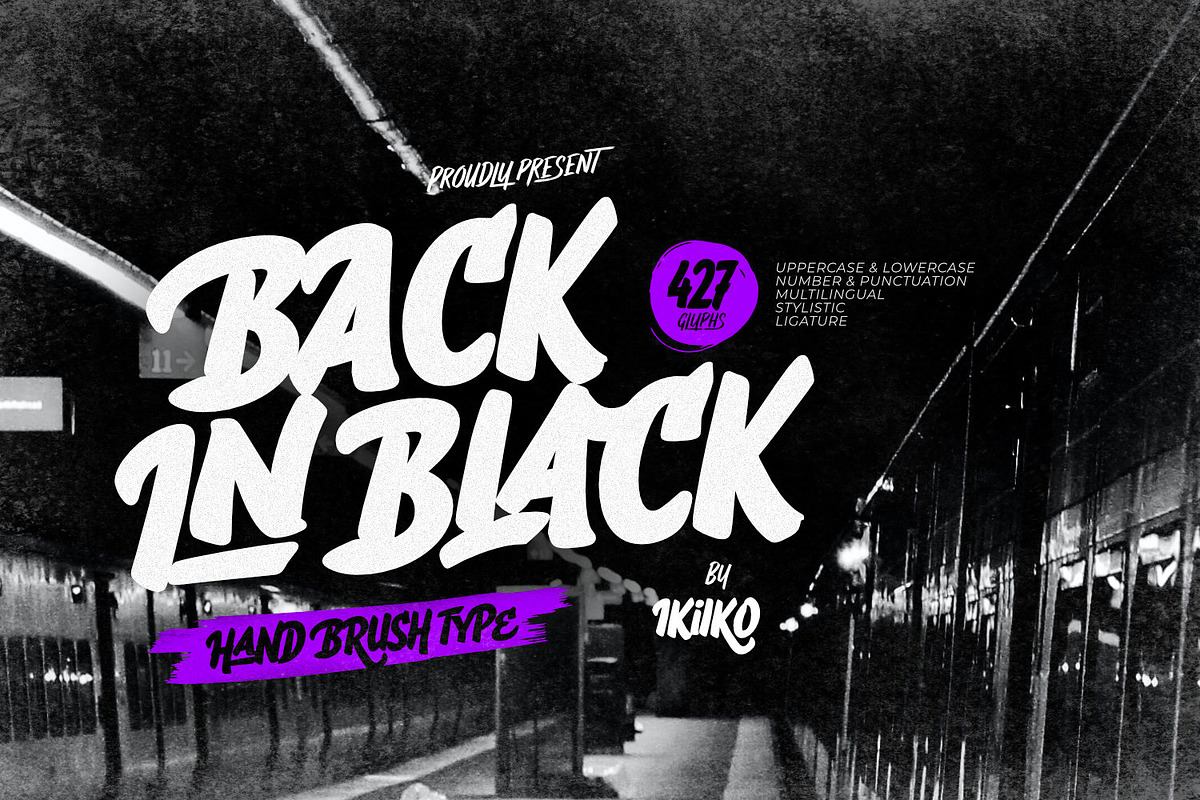 Back In Black - Hand Brush Type Free Download Free Download