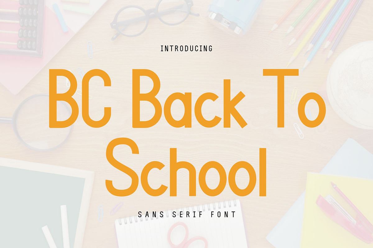 Back to School - Duo Font Free Download Free Download