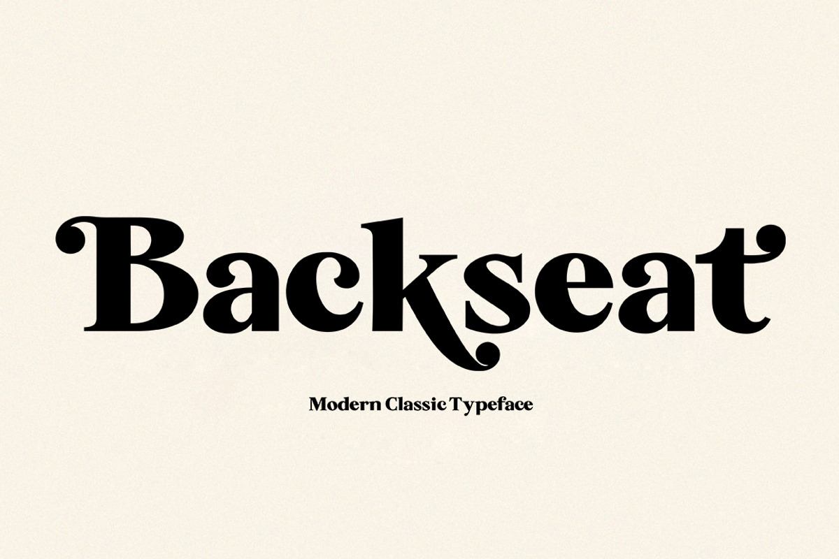 Backseat - Serif Typeface Free Download Free Download