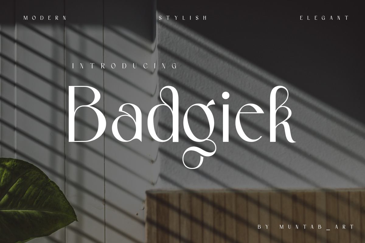 Badgiek | Modern Stylish Free Download Free Download