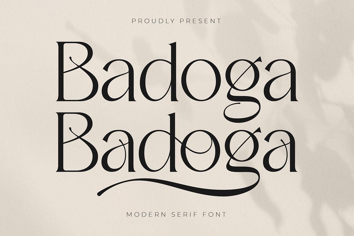 Badoga Modern Serif Font Free Download Free Download