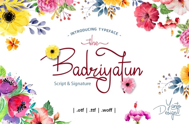 Badriyatun Script Font Free Download