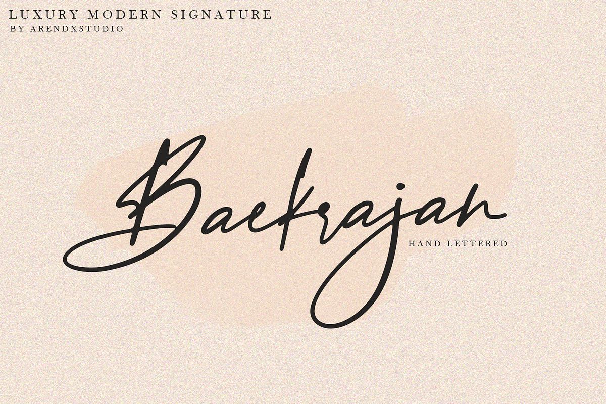 Baekrajan Luxury Modern Signature Free Download Free Download