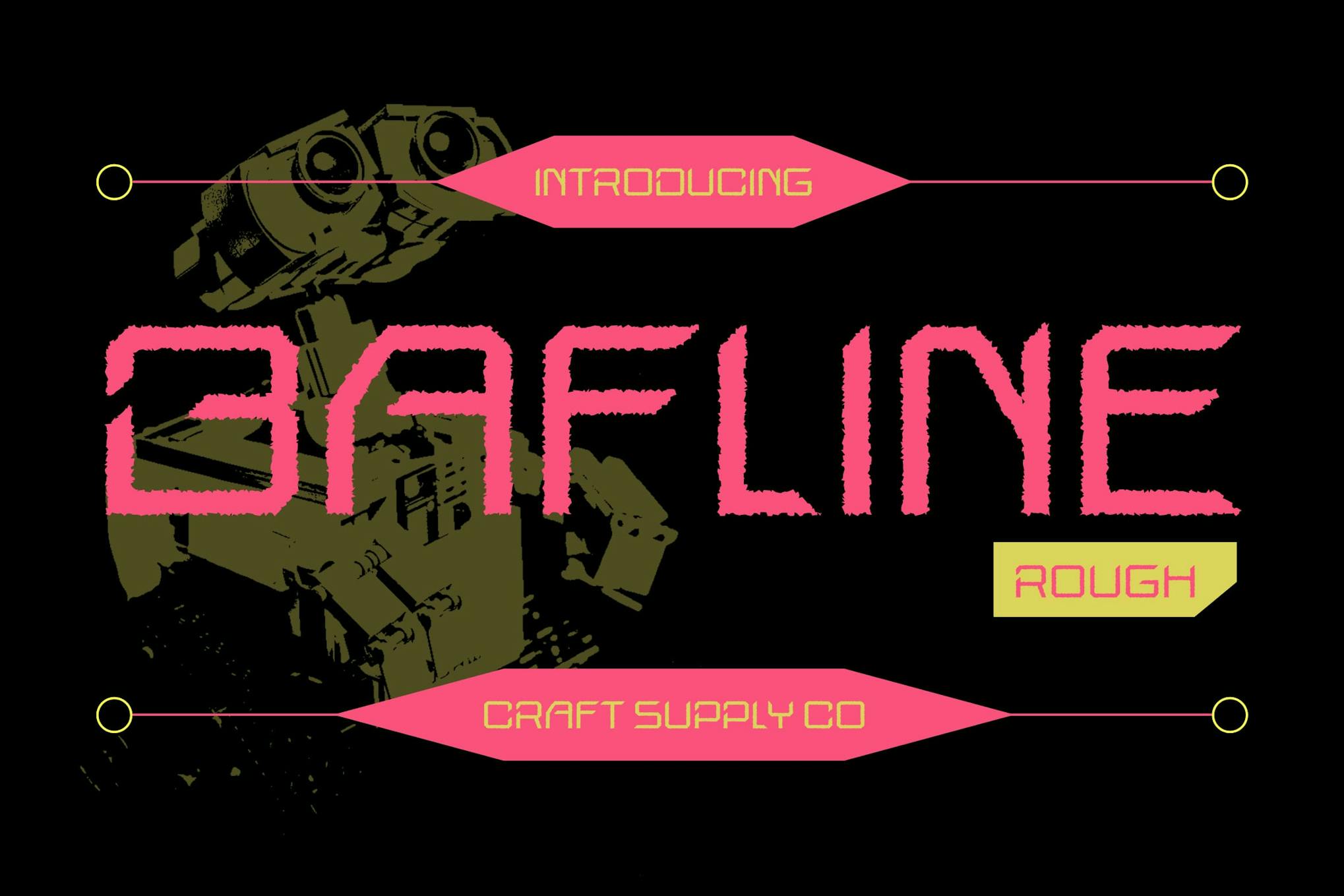 Bafline Rough Font Free Download