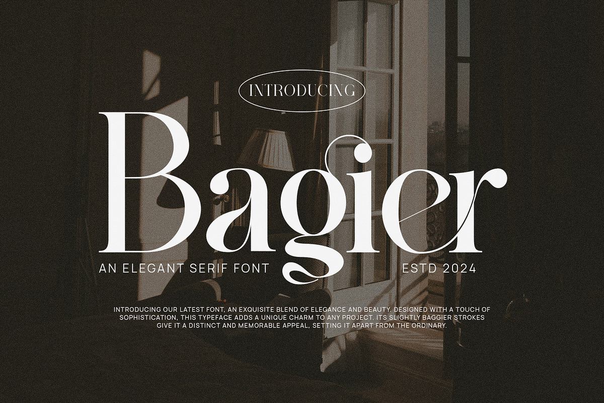 Bagier Elegant Ligature Serif Free Download Free Download