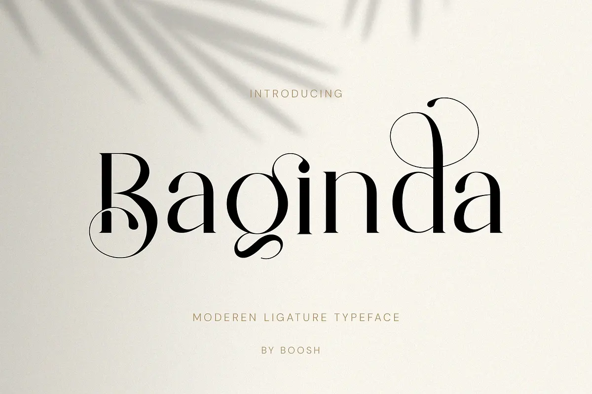 Baginda - Modern Ligature Typeface Free Download Free Download