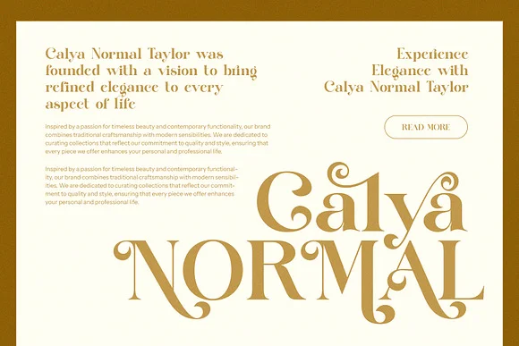 Baglin Elegant Ligature Serif Font