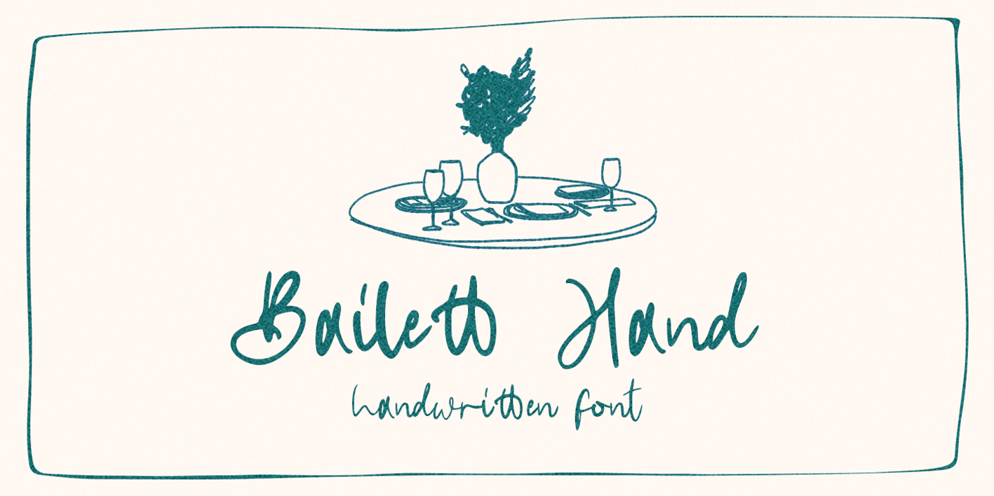 Bailett Hand Font Free Download