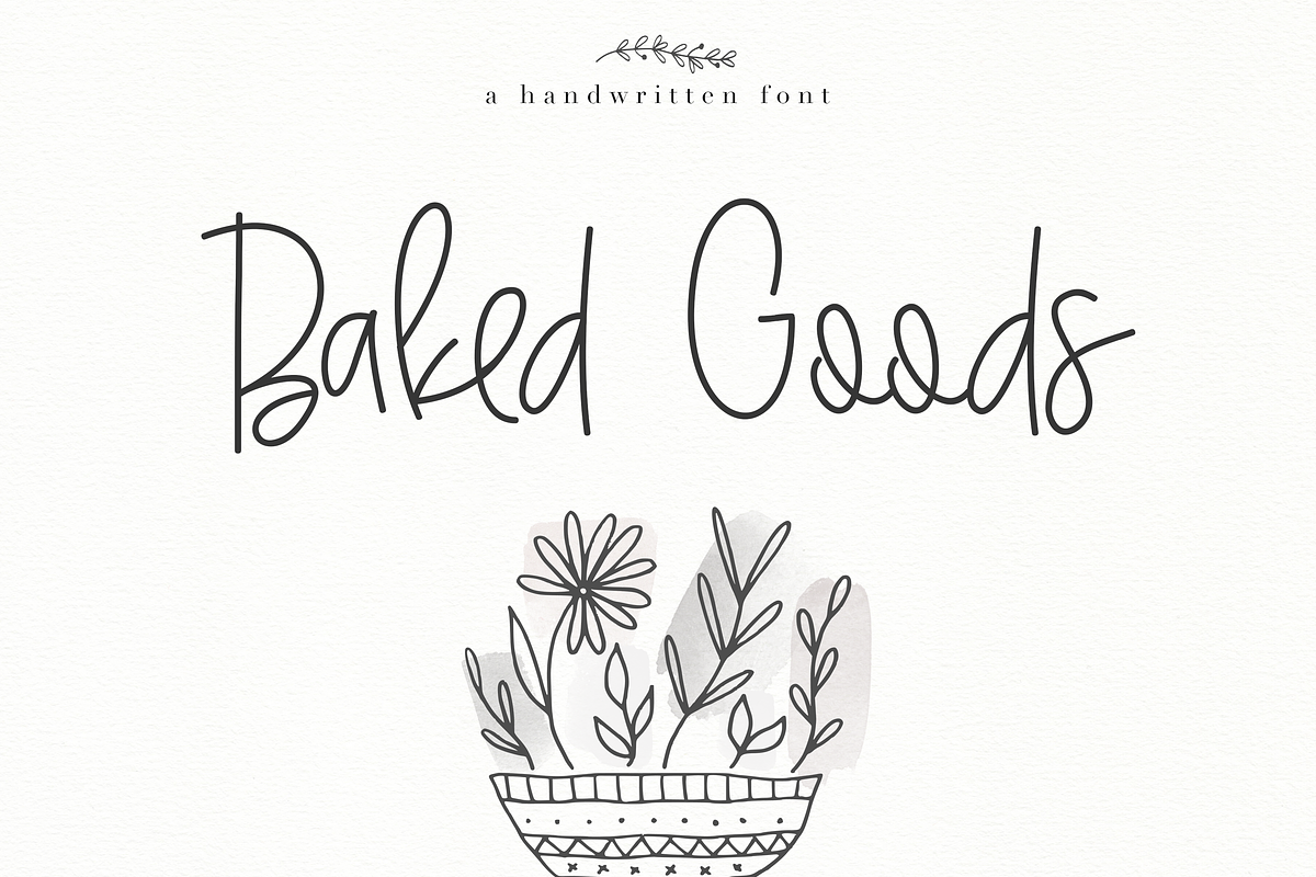 Baked Goods - Handwritten Font Free Download Free Download