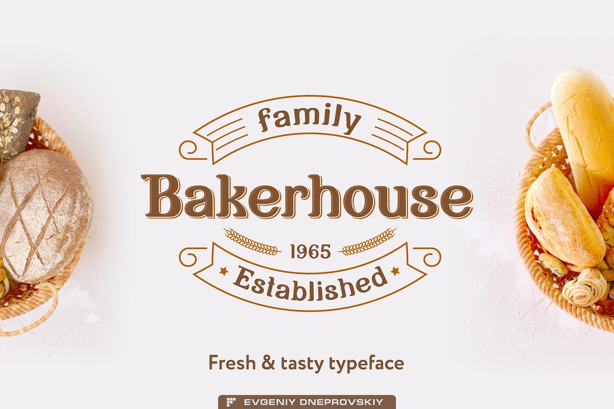 Bakerhouse vintage font + bonus Free Download Free Download