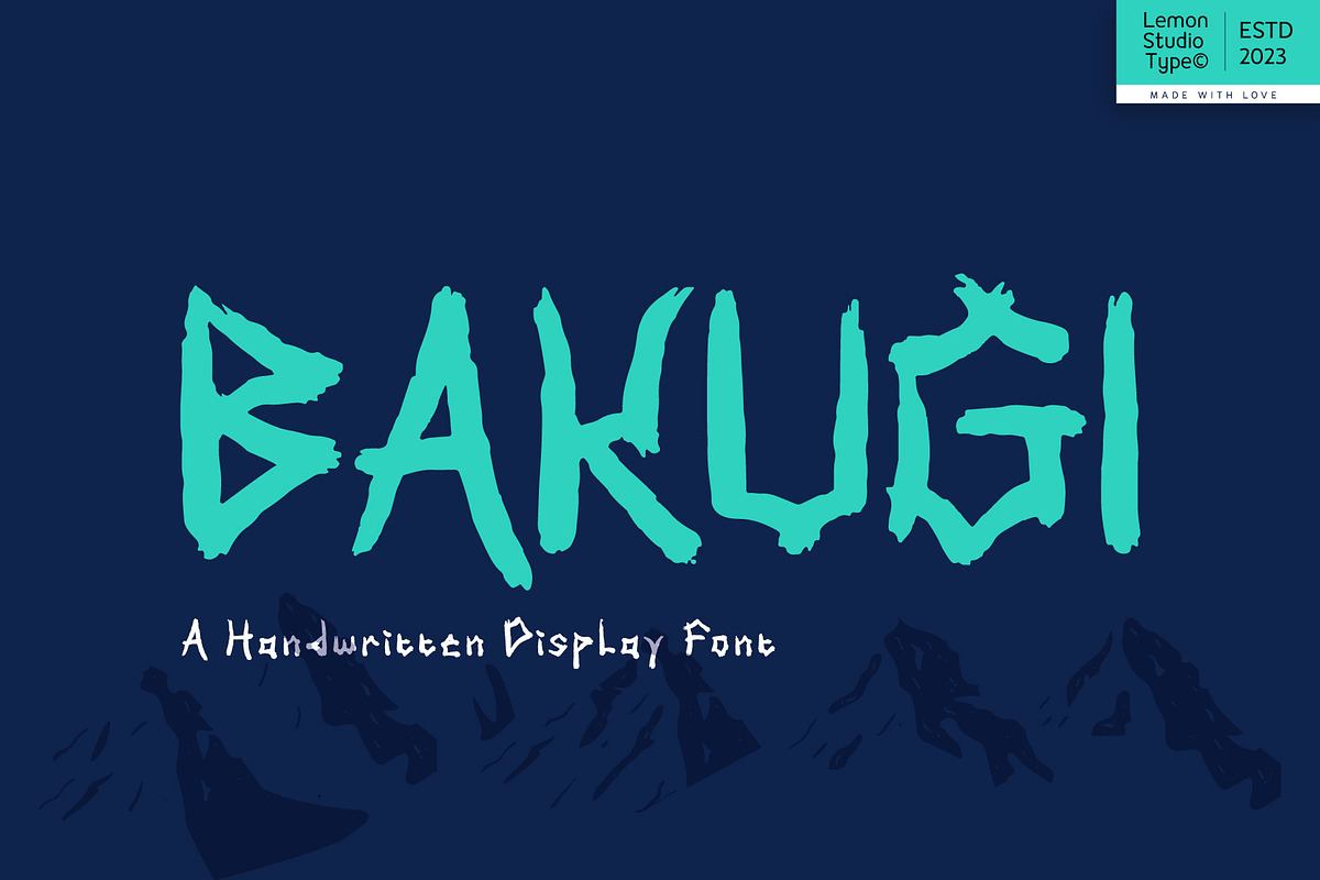 Bakugi - Handwritten Display Free Download Free Download