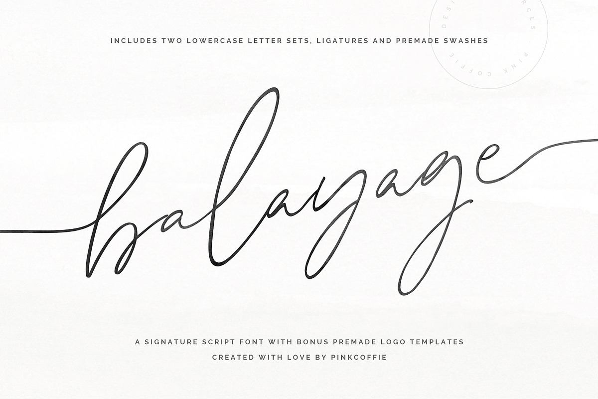 Balayage | Signature Script + Logos Free Download Free Download