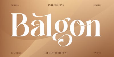 Balgon Serif Free Download Free Download