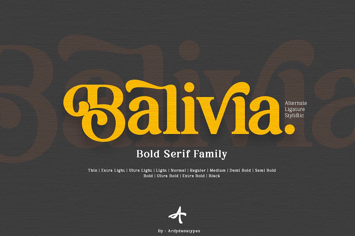 Balivia - Bold Serif Family Free Download Free Download