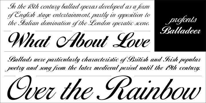 Balladeer Font Free Download