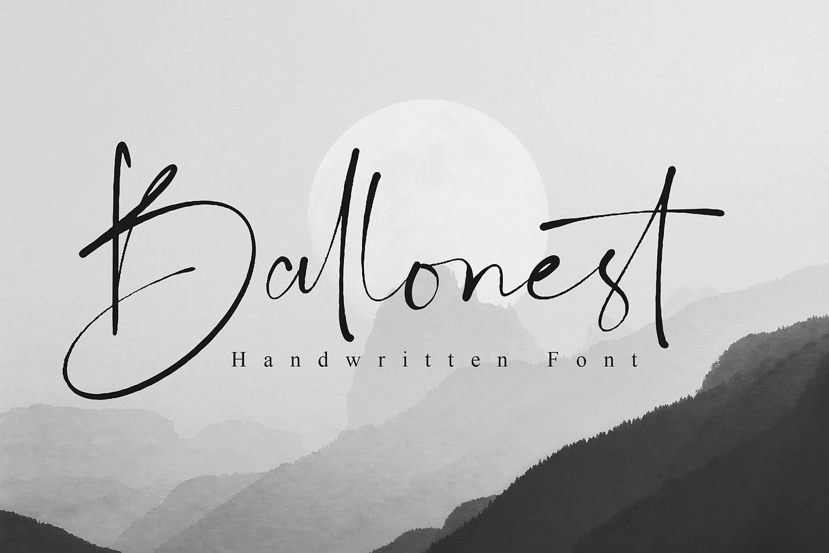 Ballonest | Handwritten Font Free Download Free Download