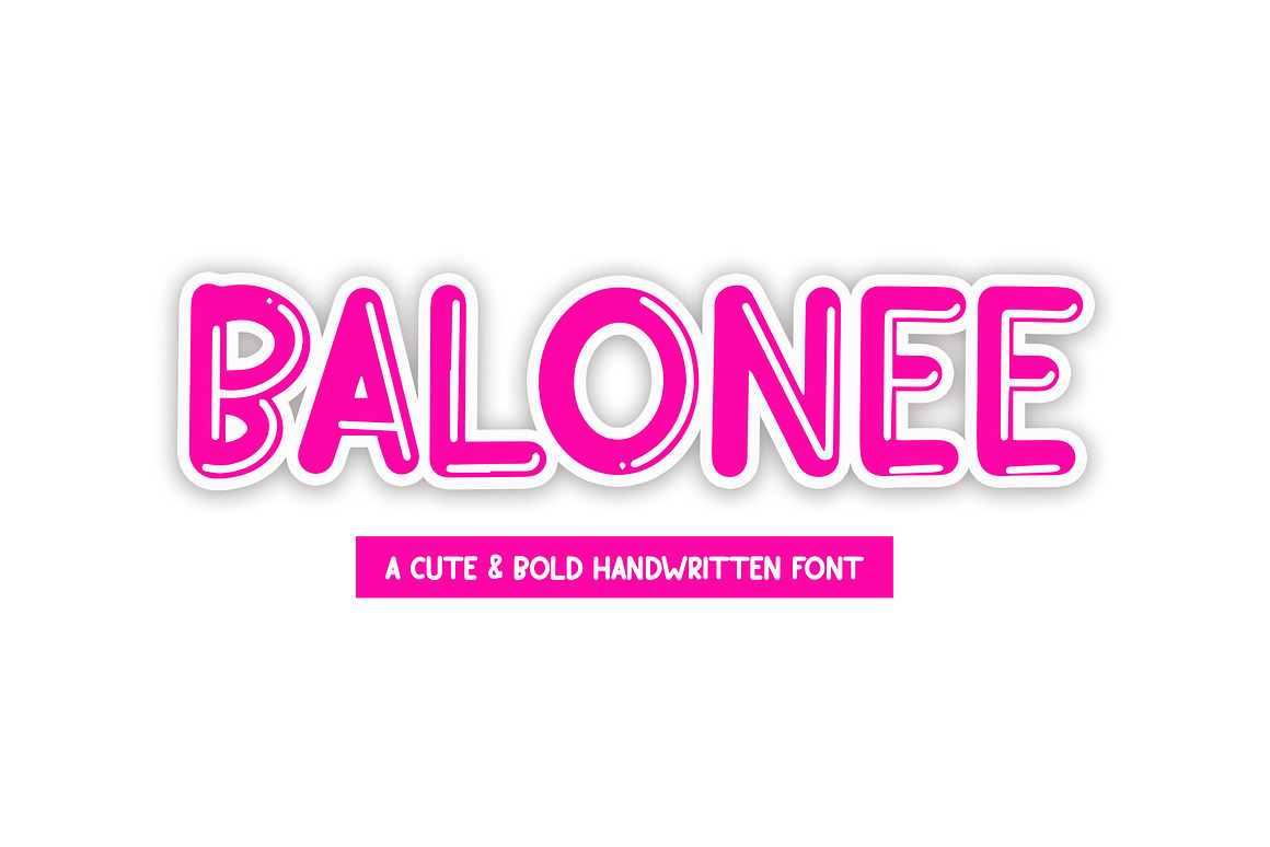 BALONEE Cute Handwriting Font Free Download