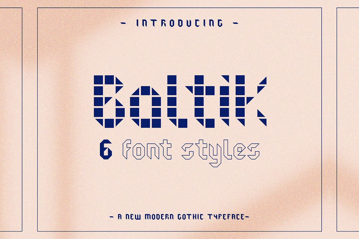 Baltik typeface - six fonts included Free Download Free Download