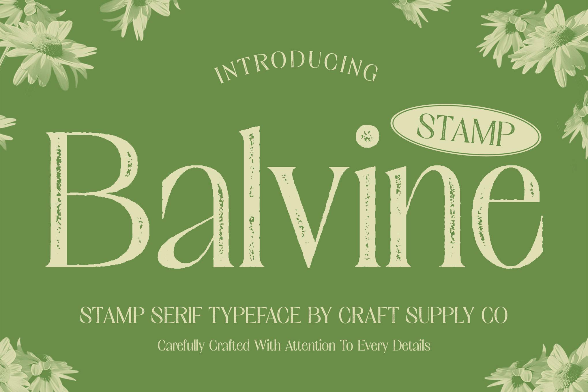 Balvine Stamp Font Free Download