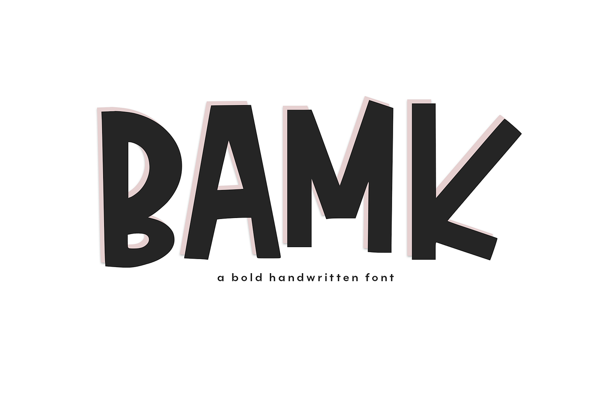 BAMK | A Bold Handwritten Font Free Download Free Download