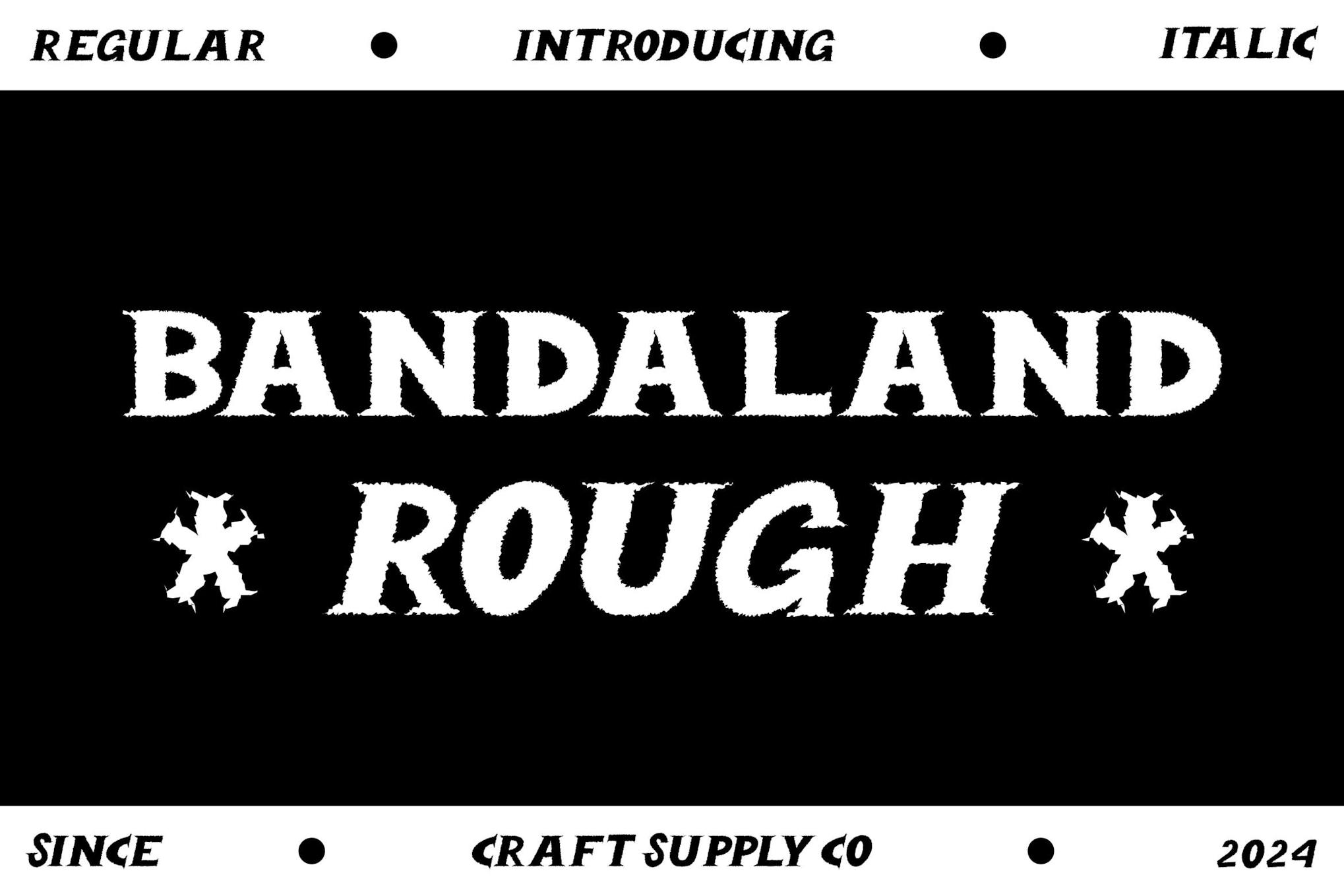 Bandaland Rough Font Free Download