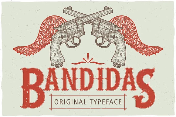 Bandidas Label Font