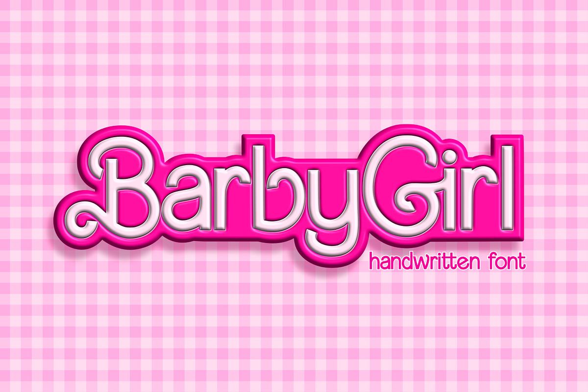 BarbyGirl Cute Handwritten Font Free Download Free Download