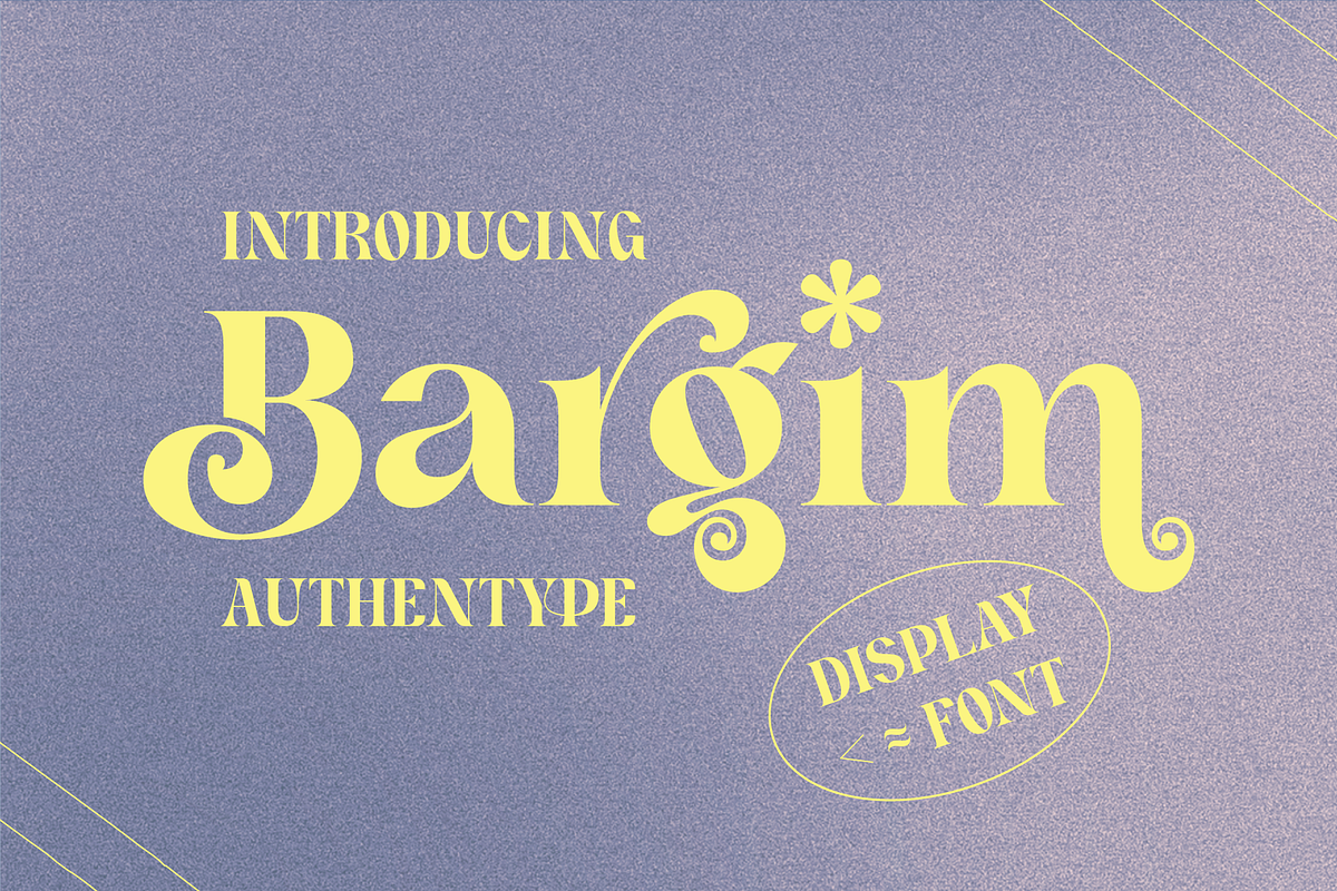 Bargim - Modern Display Font Free Download Free Download