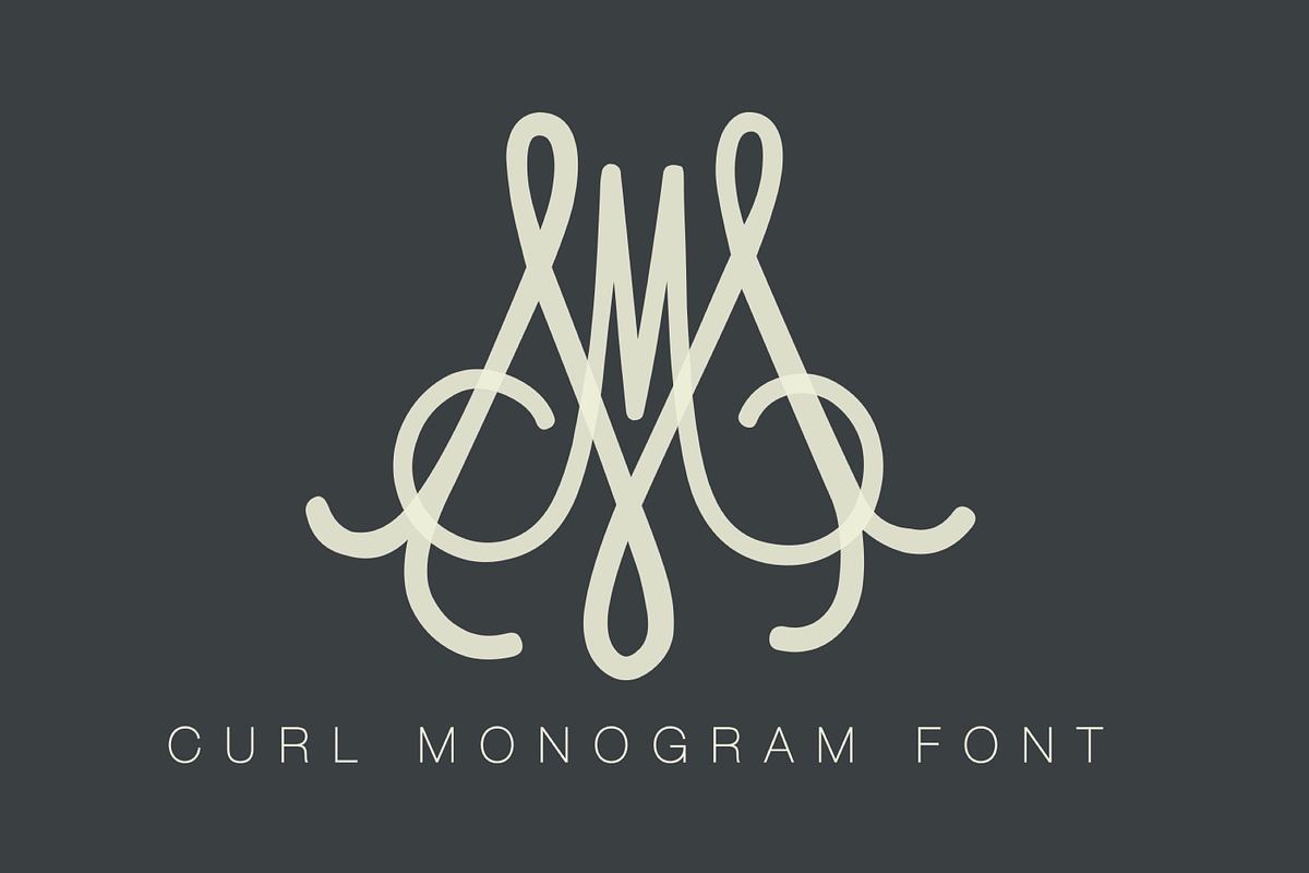 Baroque Curl Monogram Font TTF Web Free Download Free Download