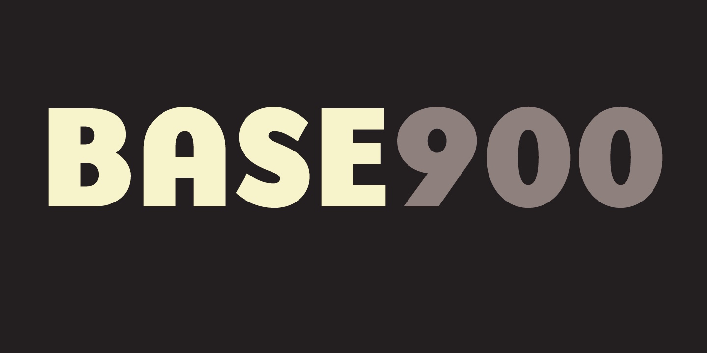 Base 900 Font Free Download