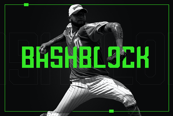 BashBlock Display Font Free Download