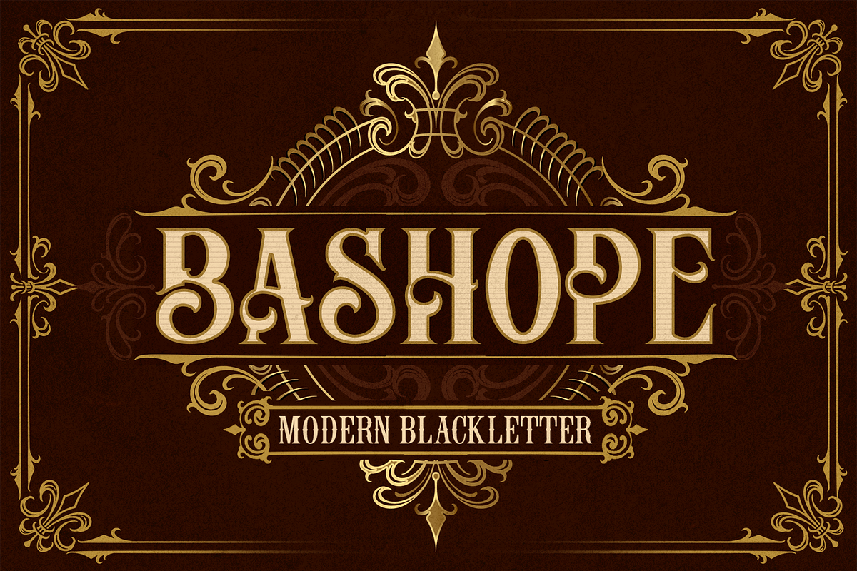 BASHOPE VINTAGE FONT Free Download Free Download